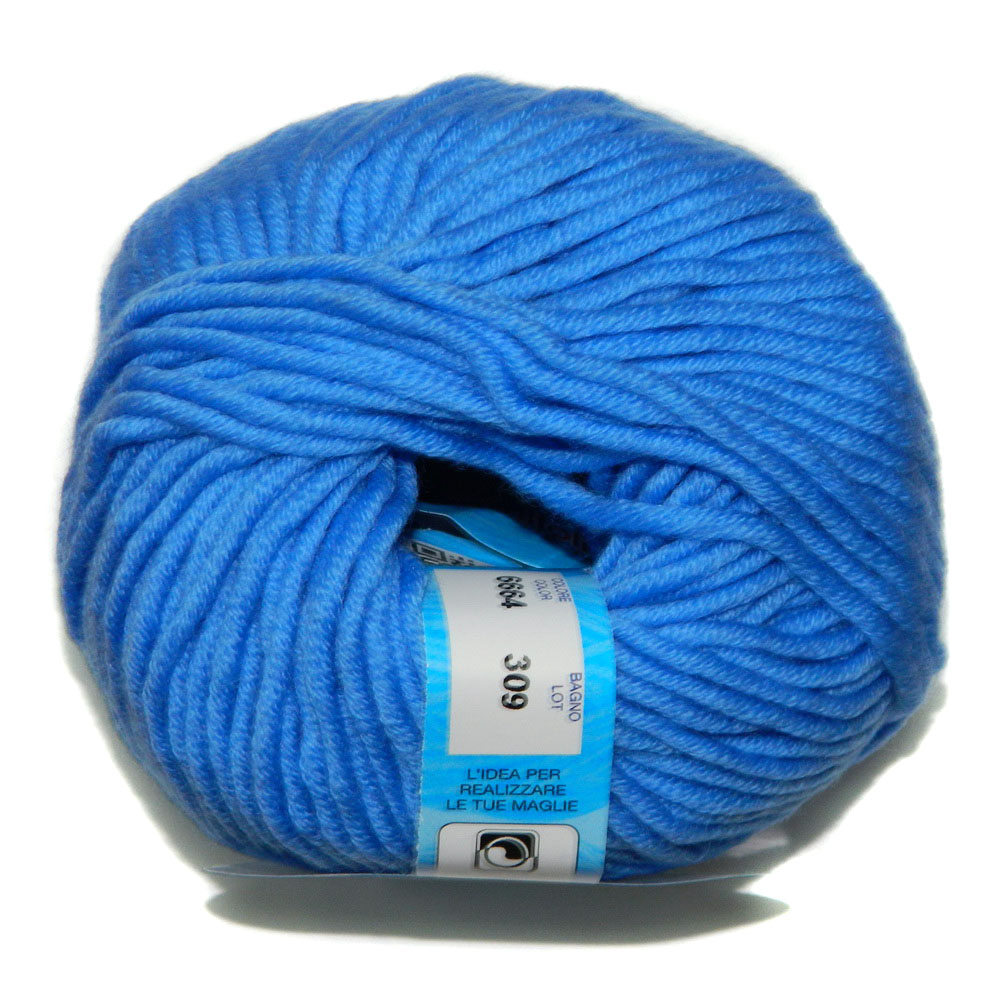 Merino 12-50г 6664 ярко-голубой