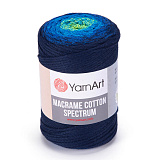 Macrame Cotton Spectrum 1323 т.синий-салат
