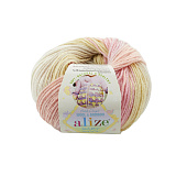 Baby Wool Batik 2807 розово-желтый