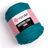 Macrame Cord 5mm 783 зеленая бирюза