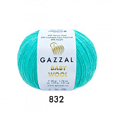 Baby Wool Gazzal 832 светлый изумруд