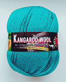 Kangaroo wool меланж 003 бирюза/серый