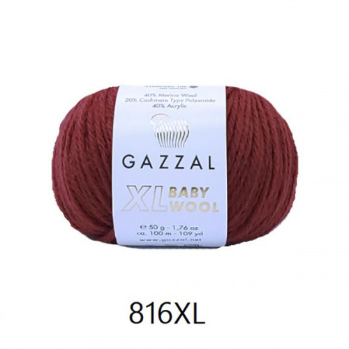 Baby Wool XL Gazzal 816 вишня