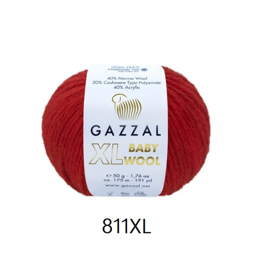Baby Wool XL Gazzal 811 алый