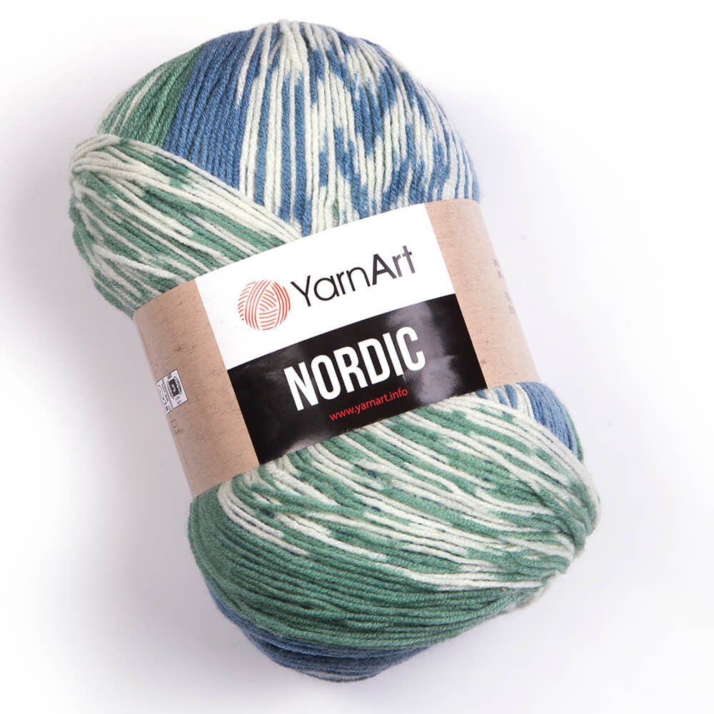Nordic 654 молочно-зелен-джинс