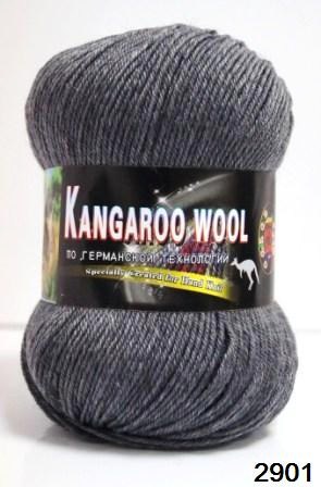 Kangaroo wool 2901 т.серый меланж