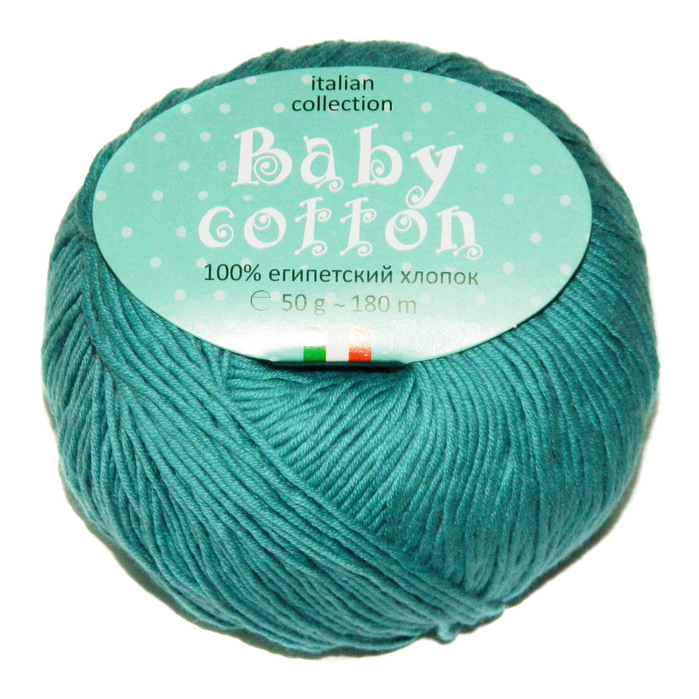 Baby cotton 132 зел.лазурь