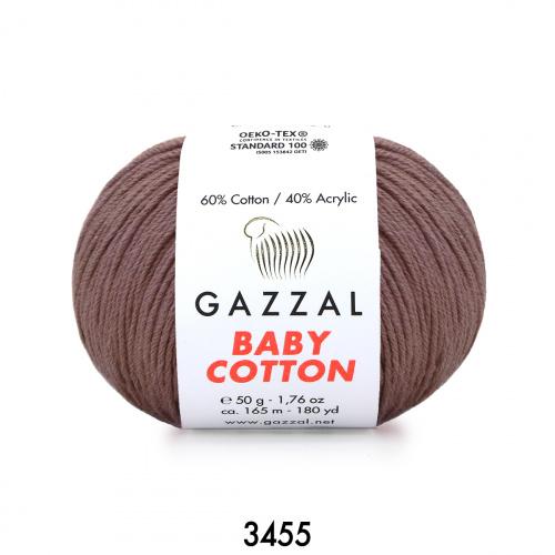 Baby Cotton Gazzal 3455 какао