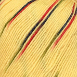 Kangaroo wool меланж D01 желтый с красно-зел-синим штрихом