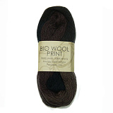 Bio Wool Print 5507 шоколадно-черный