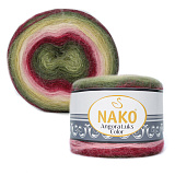 Angora Luks Color 81909 оливково-свекольный