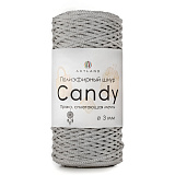 Candy полиэфирный шнур 3 мм 54 светло-серый матовый