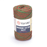 Macrame Cotton Jazzy 1216 терракот-зелень