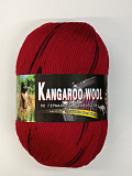 Kangaroo wool меланж D23 красный+чёрный штрих
