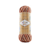 Superwash Artisan 9015 чёрный/шафран/пудра*