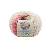 Baby Wool Batik 2164 белый-розовый