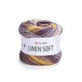 Linen Soft 7415 жёлтый/тёмная брусника