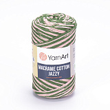 Macrame Cotton Jazzy 1223 аспарагус-розовый