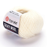 Silky Wool 330 молочный