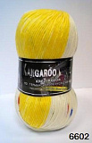 Kangaroo wool Crazy color 6602 желто-белый с крапинками