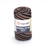 Macrame Cotton Jazzy 1209 черный-бежевый