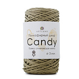 Candy полиэфирный шнур 3 мм 60 светлый хаки